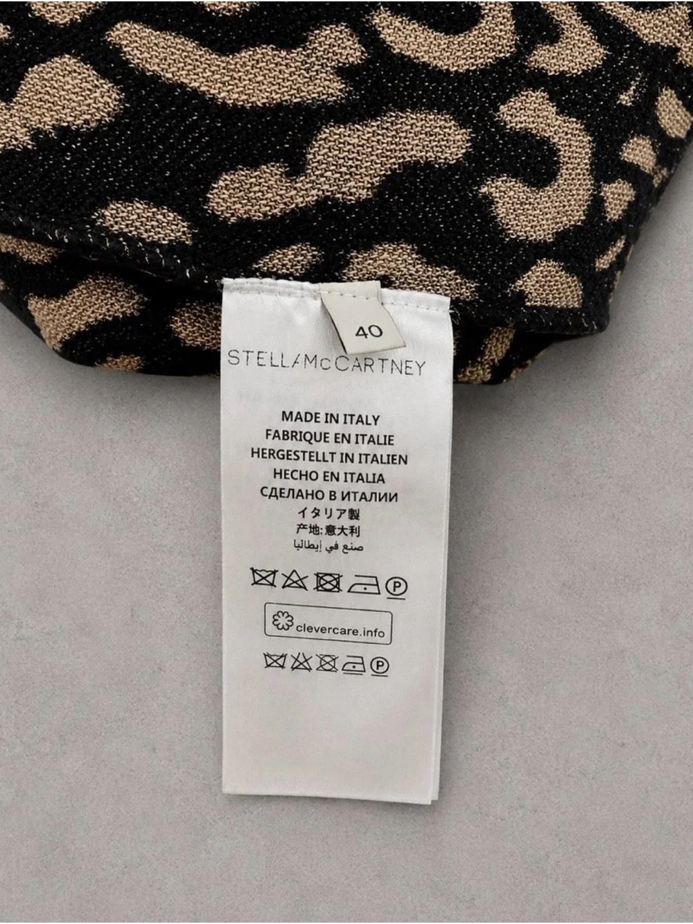 ‼️WOW‼️🖤🧡🤎Stella McCartney Leopard dress! IT 40 NWOT!